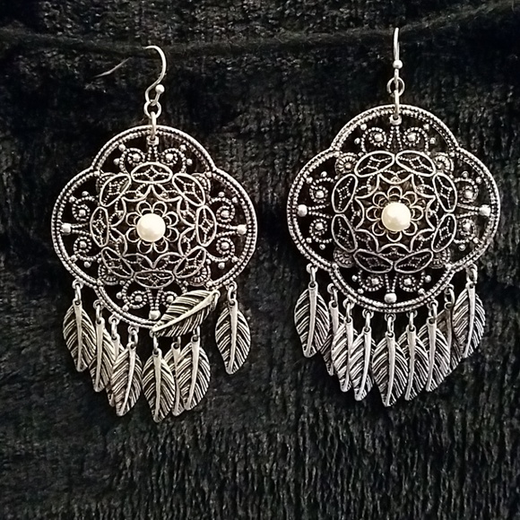 rainbow Jewelry - Silver dangle Earrings